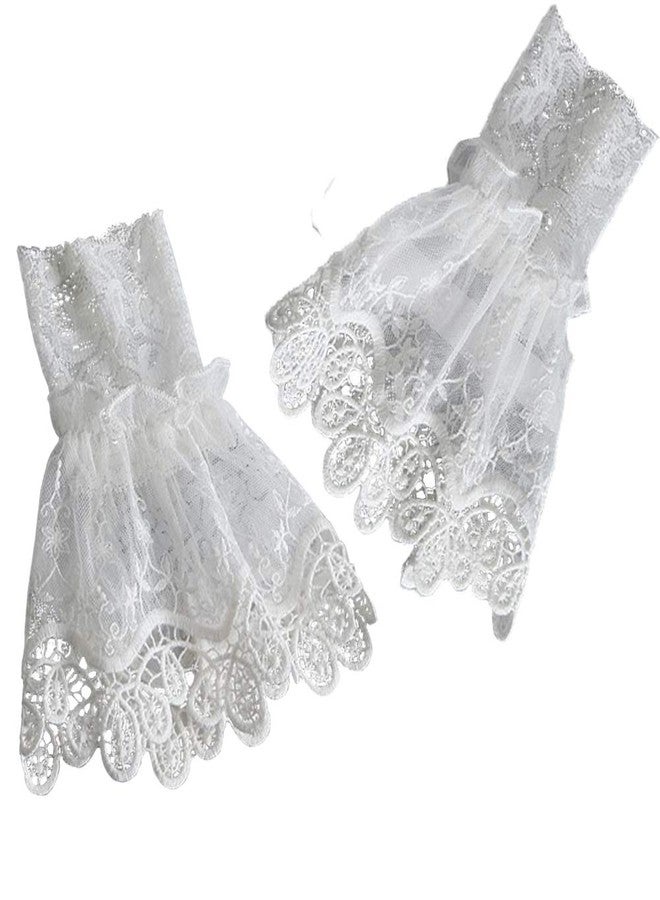 YAKEFJ Women Lace Cuffs Steampunk Wrist Cuff Bracelet for Wedding Party - Image 1